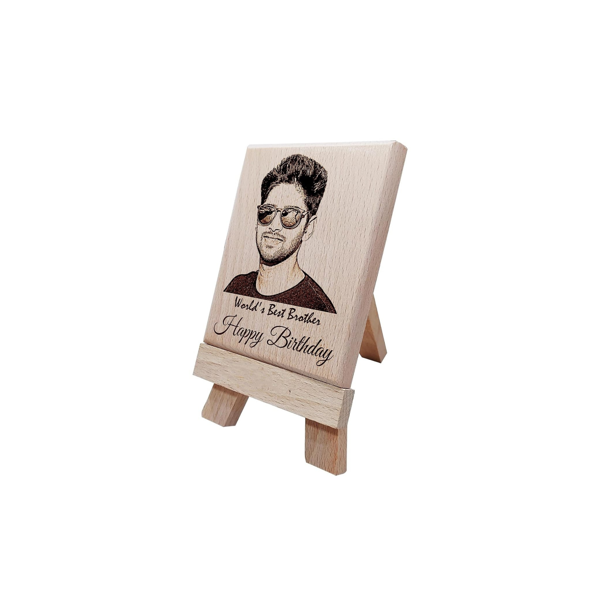 Wooden Slice Engraved  Instagram